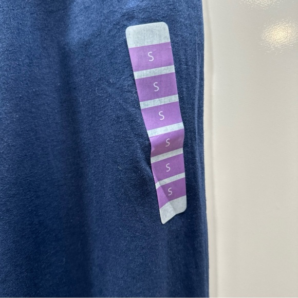 Caribbean Joe & Company Beach Pants Wide Leg Loose Fit Navy Blue Sz S capri crop - Picture 3 of 6